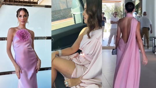 Madrinhas vestem rosa no casamento de Ronaldo e Celina Locks