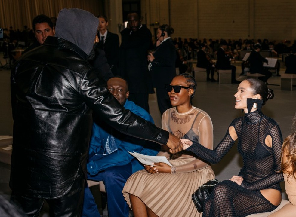 Kanye West e Bruna Marquezine — Foto: Divulgação