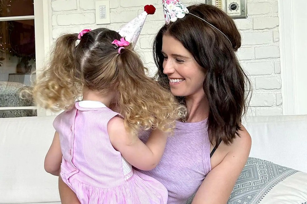 Katherine Schwarzenegger Pratt e Lyla — Foto: Reprodução/Instagram