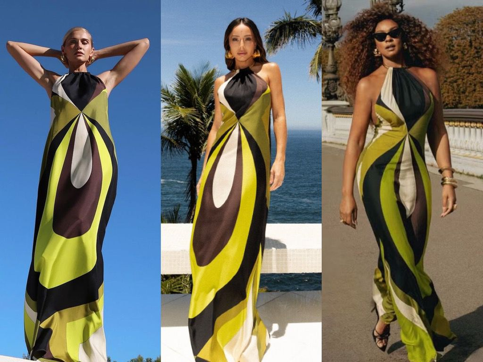 Sabrina Sato repete vestido de grife italiana usado por Celina